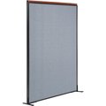 Global Industrial 48-1/4W x 97-1/2H Deluxe Freestanding Office Partition Panel, Blue 695793FBL